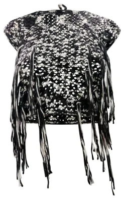 Monochrome Twist Marl Knit Open Back Crop Top