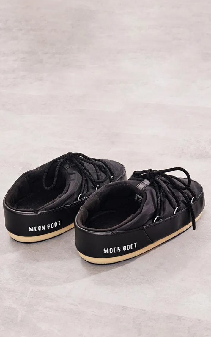 MOON BOOT Black Mule Nylon