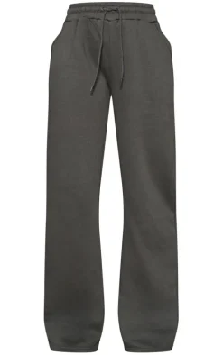 Moss Green Oversized Drawstring Wide Leg Sweatpants