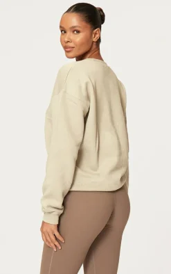 Moss Grey Oversized Sweatshirt