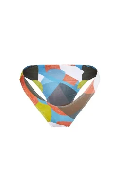 Multi Abstract Printed Bikini Bottoms
