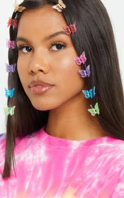 Multi Butterfly 12 Pack Clips