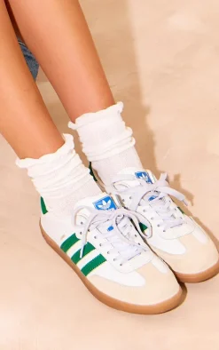 Multi Tonal Frill Ankle Socks 3 Pack