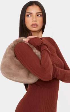 Mushroom Faux Fur Grab Bag