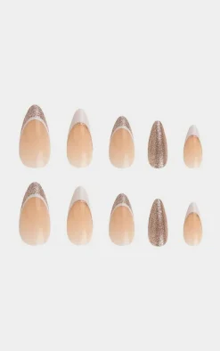 Nail HQ Almond Champagne Sippin' Nails (24 Pieces)