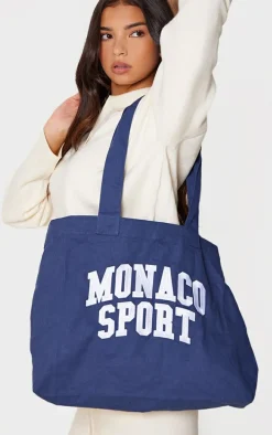 Navy 'Monaco' Tote Bag