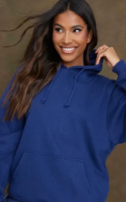 Navy Oversized Sweat Hoodie