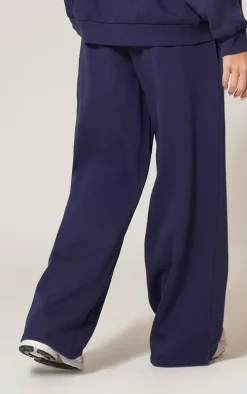 Navy Premium Thin Waistband Straight Leg Sweat Sweatpants