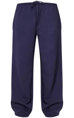 Navy Premium Thin Waistband Straight Leg Sweat Sweatpants