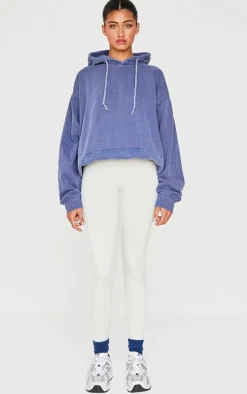 Navy Pretty Little Sporty Back Puff Print Hoodie