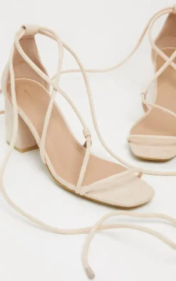 Nude Block Heel Sandal