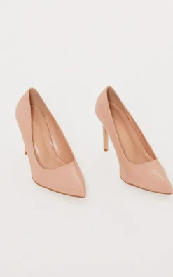 Nude Patent Wide Fit Court Heels