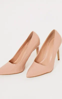 Nude Patent Wide Fit Court Heels