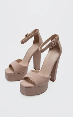 Nude Platform High Sandal