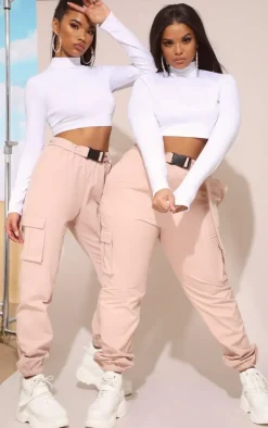 Nude Utility Belted Cargo Joggers