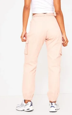 Nude Utility Belted Cargo Joggers