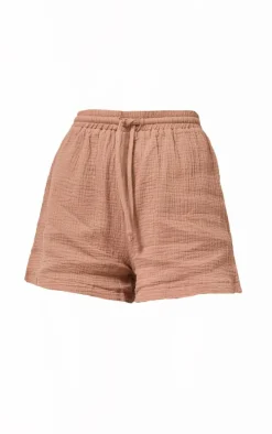 Nude Woven Floaty Shorts