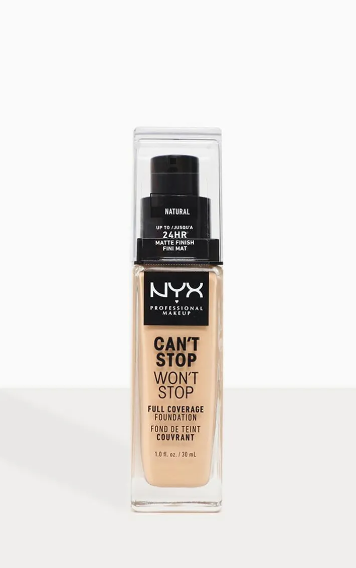 NYX PMU Can't Stop Won't Stop Full Coverage Foundation Natural
