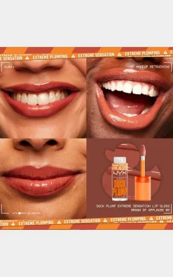NYX PMU Duck Plump Lip Plumping Gloss Brown Of Applause
