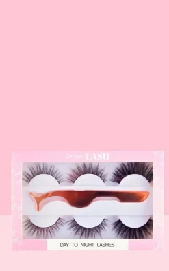 Oh My Lash Day to Night 3 Lashes and Eyelash Applicator