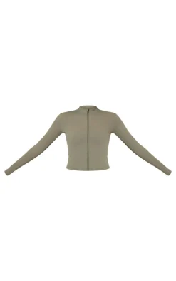 Olive Basic Sculpt Jacket