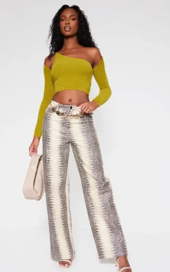 Olive Eyelash Knit Shrug And Top Set