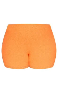 Orange Soft Knit Shorts