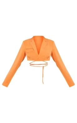 Orange Wrap Around Shirt
