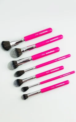 Peaches & Cream Essential 7 Piece Face Brush Set (Worth £45)