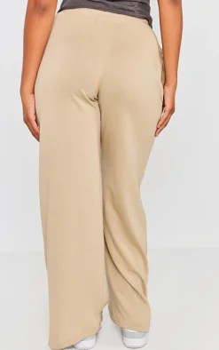 Pebble Exposed Waist Straight Leg Sweatpants