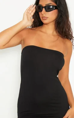 Petite Black Bandeau Midaxi Dress