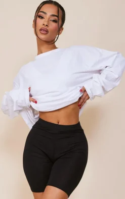 Petite Black Basic Bike Shorts