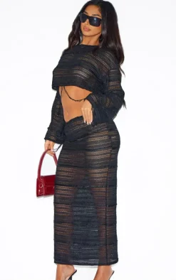 Petite Black Cropped Top