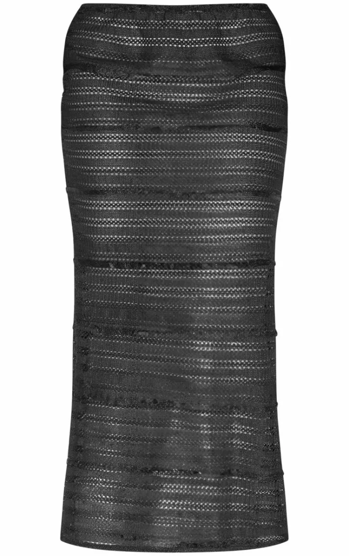 Petite Black Extreme Low Waist Maxi Skirt