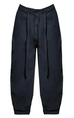 Petite Black Parachute Shell Cargos