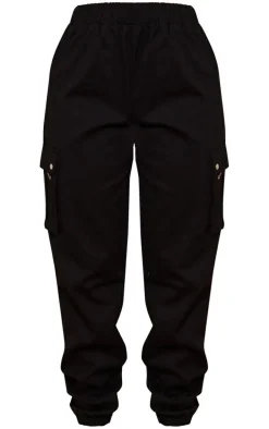 Petite Black Pocket Detail Cargo Pant