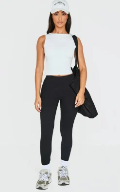 Petite Black Snatched Sculpt Leggings