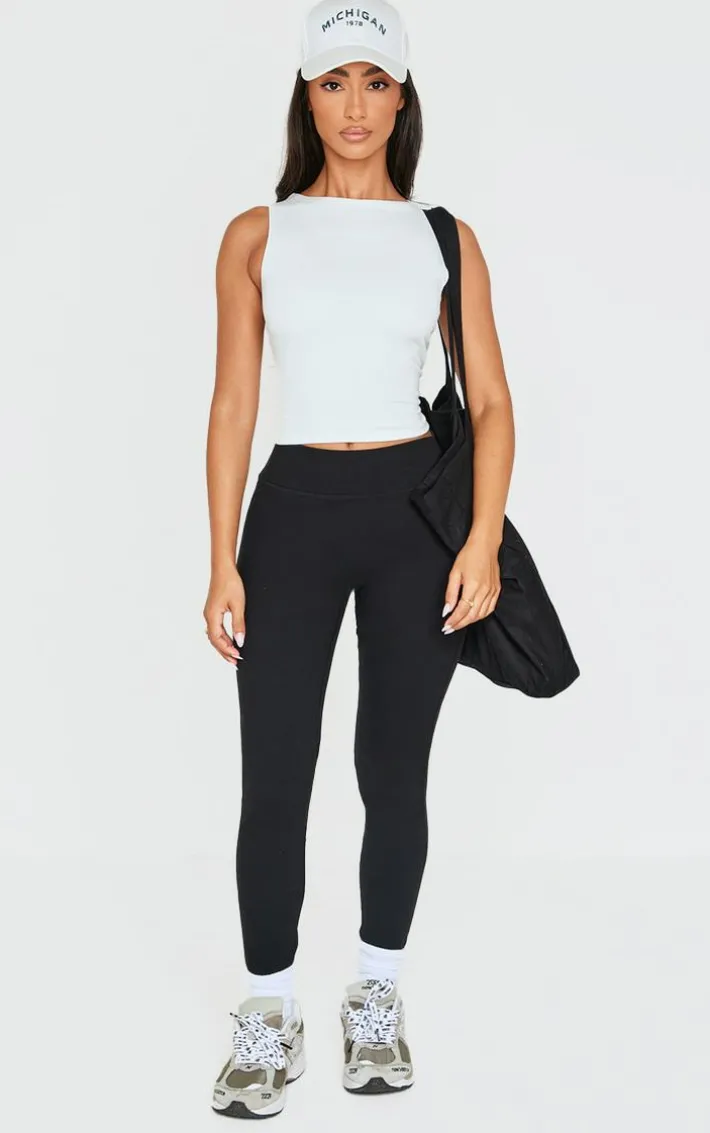 Petite Black Snatched Sculpt Leggings