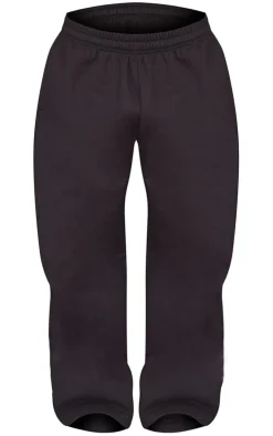 Petite Black Super Wide Leg Elasticated Waist Sweatpants