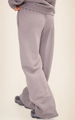 Petite Charcoal Seam Detail Straight Leg Sweatpants