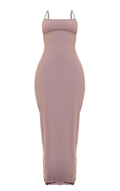 Petite Charcoal Snatched Sculpt Strappy Maxi Dress