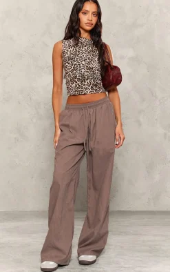 Petite Deep Taupe Skin Cargo Pants