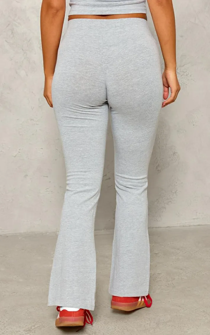 Petite Grey 'Main Character' Low Waist Flares