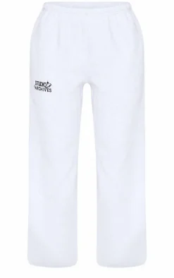 Petite Ice Grey Studio Archives Thin Waistband Wide Leg Sweatpants