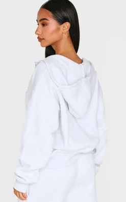 Petite Ice Grey Studio Archives Zip Up Hoodie