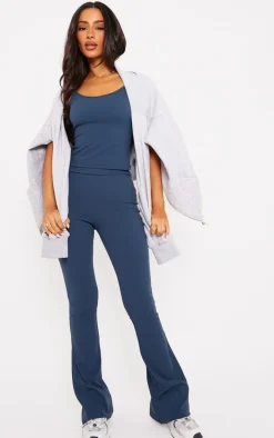 Petite Midnight Blue Snatched Sculpt Foldover Pants