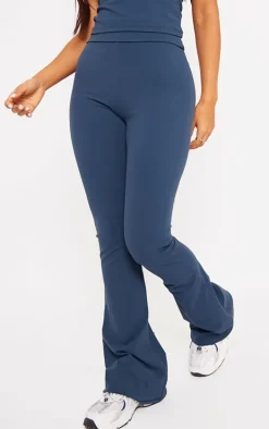 Petite Midnight Blue Snatched Sculpt Foldover Pants
