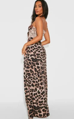 Petite Multi Print Lace Detail Maxi Dress