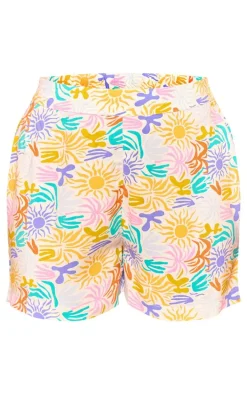 Petite Multi Printed Mini Shorts