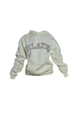 Petite Oatmeal Pilates Graphic Hoodie